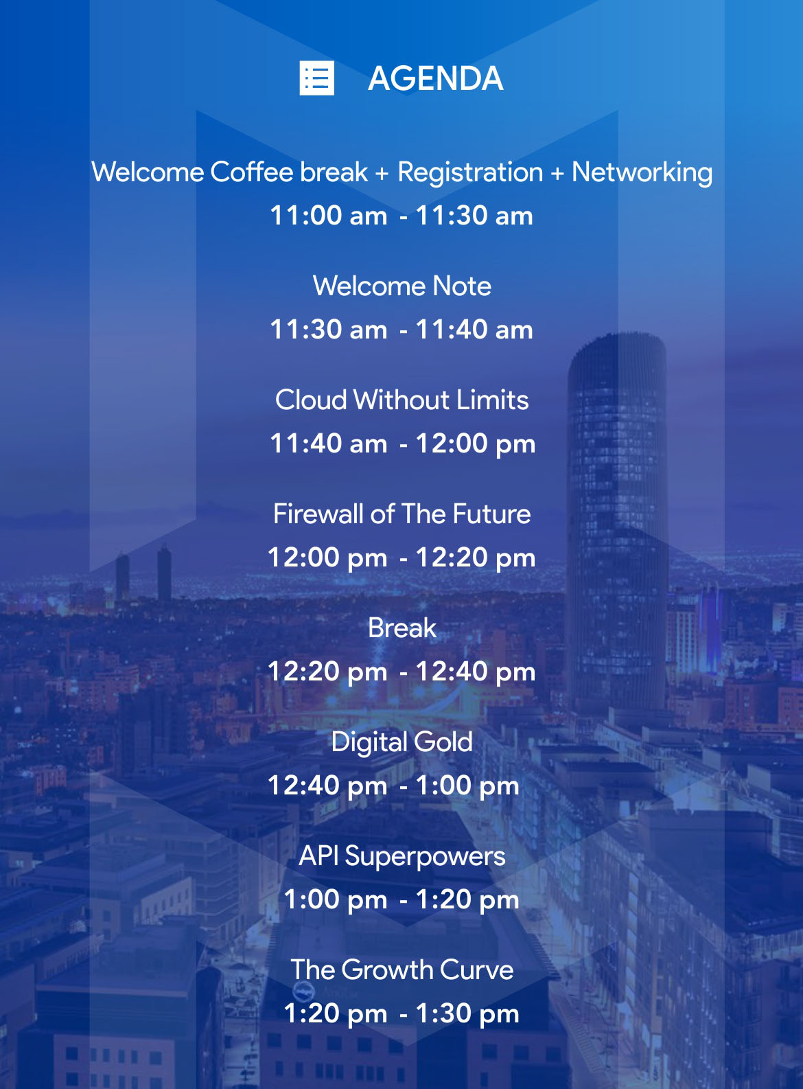Amman Unplugged - Agenda For Mobile